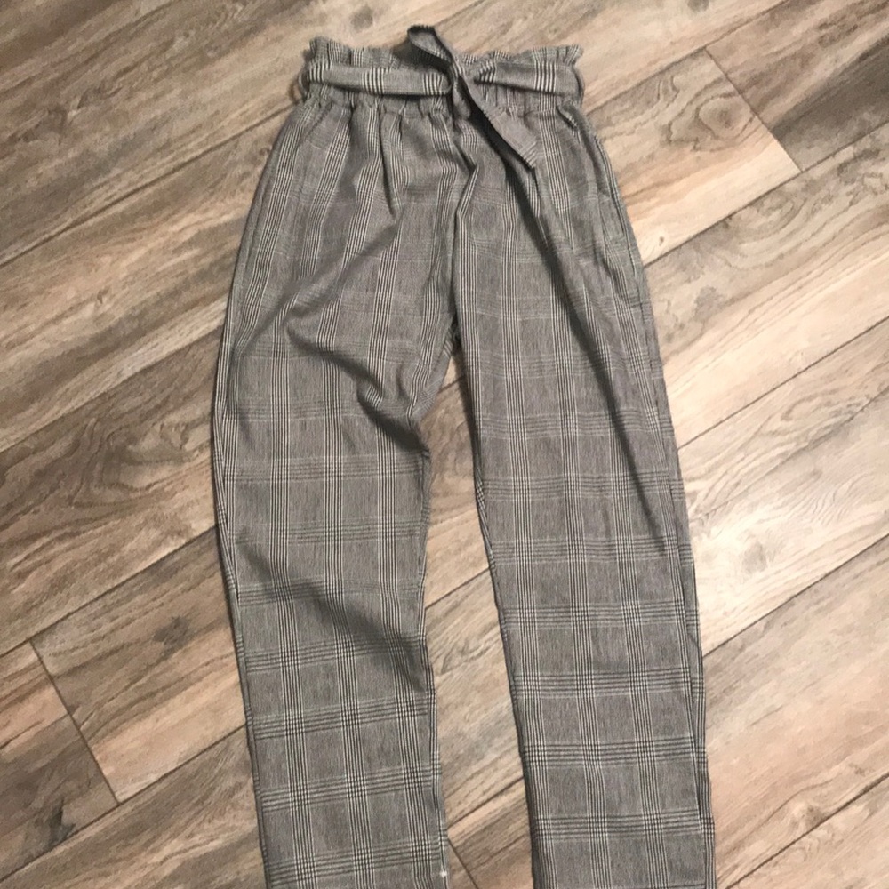 Plaid dress pants